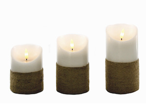 Homeware Seed Lights Led Candles: Bullet Wick Candle/Rope - Small