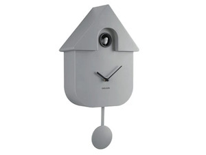Homeware Clocks: Modern Cuckoo Clock - Mouse Grey