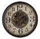 Two Tone Gear Clock with Glass