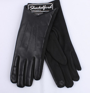 Fashion Gloves: Faux Leather Glove Black