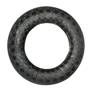 Homeware Mirrors: Round Black Mesh Mirror