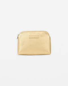 Beauty Accessories: Make Up Bag - Gold