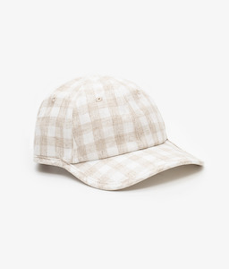 Gingham Cap - Oat