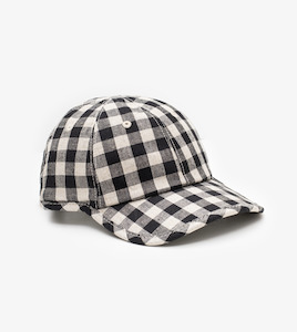 Gingham Cap - Black