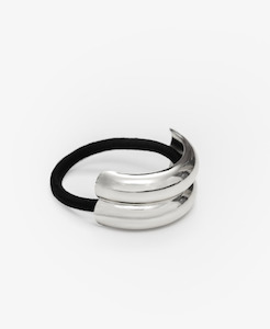 Double Curve Hair Cuff - Silver