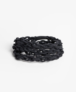 Fashion Headwear: Chain Link Hair Tie - Black