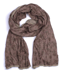 Flowery Print Scarf - Pink