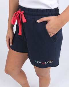 Fashion Skirts Shorts: Simplified Confetti Short - Navy