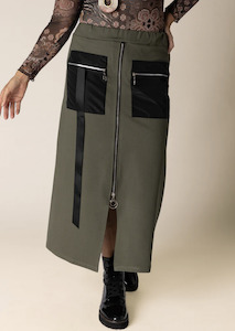 Fashion Skirts Shorts: Tinae Skirt in Khaki