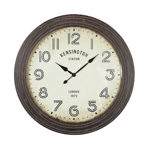 Tuuli Clock Distressed Brown Frame