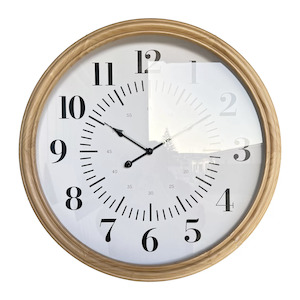 Homeware Clocks: Folk Clock Natural Frame