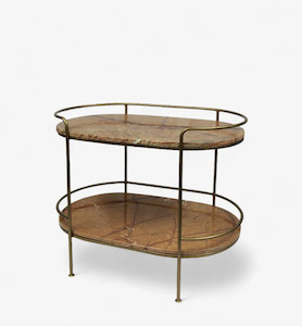 Homeware Furniture: Flinders Trolley Gold