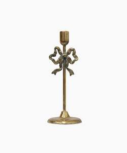 Homeware Lanterns Hurricanes: Bow Design Candlestick Large