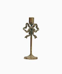 Homeware Lanterns Hurricanes: Bow Design Candlestick Medium