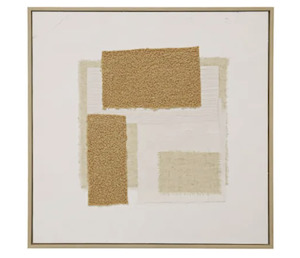 Homeware Art Sale: Nabia B Textile Art - Natural Frame