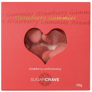 Gifts Food Beverages: Strawberry Heart Gummies
