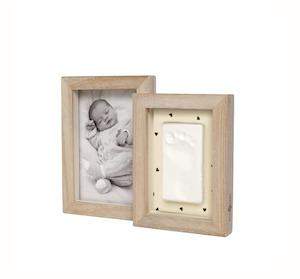 Dimples: Clay Keepsake with Photo Duo Frame