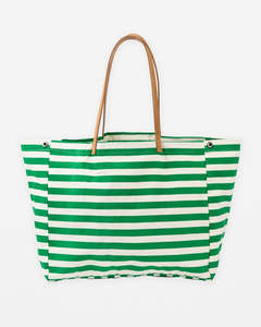 Fashion Bags Wallets: Bodrum Tote Green Stripe
