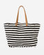 Bodrum Tote Black Stripe