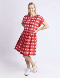 Edin Short Sleeve Dress - Poppy