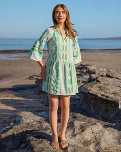 St.Kitts Dress - Green Diamond