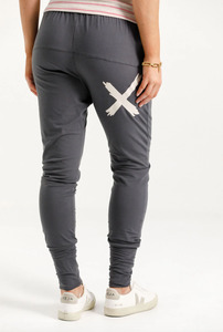 Apartment Pants - Graphite with Ivory X
