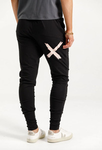 Apartment Pants - Black with Blossom Daisy X