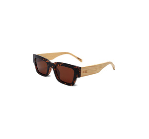 Fashion Sunglasses: Fashion Sunnies - Bergen/Tortoiseshell with Wooden Arms