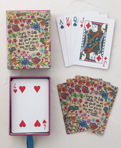 Gifts Just For Fun: Playing Cards - Cream Enjoy The Little Things
