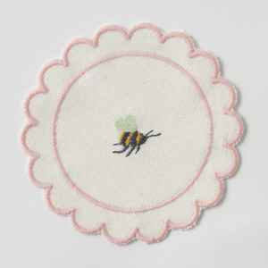 Homeware Coasters Table Runners: Anjou Embroidered Cocktail Coaster