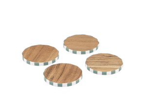 Homeware Coasters Table Runners: Panama Stripe 4pk Coaster