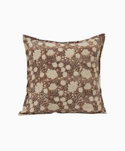 Willow Floral Handblock Cushion Cover