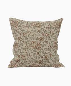 Savannah Floral Handblock Cushion Cover