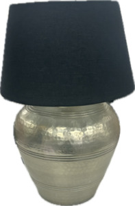 Catalina Ring Lamp with Tapered Drum Black Shade