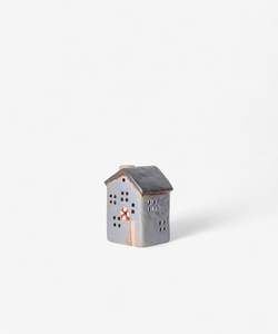 Homeware Ornaments: Saint Malo Tea Light House with Buoy Small