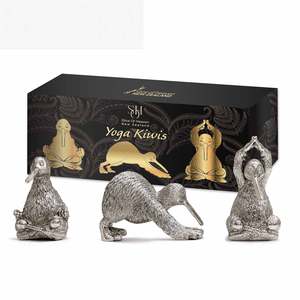 Electroplated Silver Yoga Kiwis