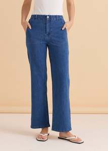 Relax Worker Jean - Vintage Blue