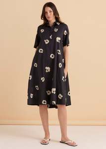 Savannah Swing Shirt Dress - Leopard Print