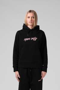 Fashion Hoodies: Script Hood - Black