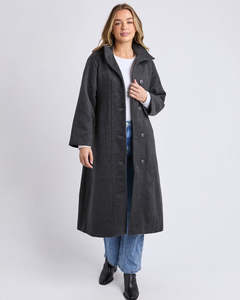 Fashion Jackets Coats Blazers: Fermont Coat - Charcoal