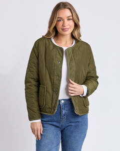 Alberta Quilted Jacket - Winter Moss