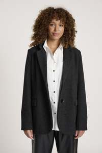 Fashion Jackets Coats Blazers: Sable Blazer - Char