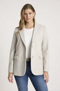 Fashion Jackets Coats Blazers: Sable Blazer - Bisque