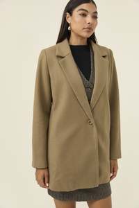 Fashion Jackets Coats Blazers: Kali Coat - Stone