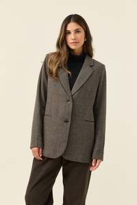 Fashion Jackets Coats Blazers: Cassidy Blazer - Charcoal