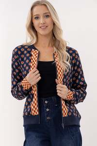 Fashion Jackets Coats Blazers: Billy Bomber - Geo Flora