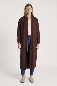 Fashion Jumpers Cardies: Zala Cardigan - Mahogany