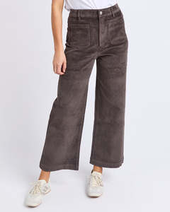 Fashion Pants Leggings: Henrietta Cord Pant - Coffee Bean