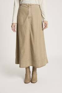 Bodhi Denim Skirt - Fawn