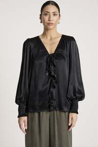 San Frill Top - Black